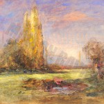 Paysage aux 2 peupliers - Ravier